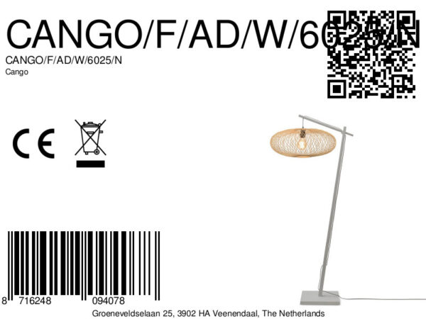 Bohemien naturel vloerlamp bamboe GOOD&MOJO Cango - Image 12