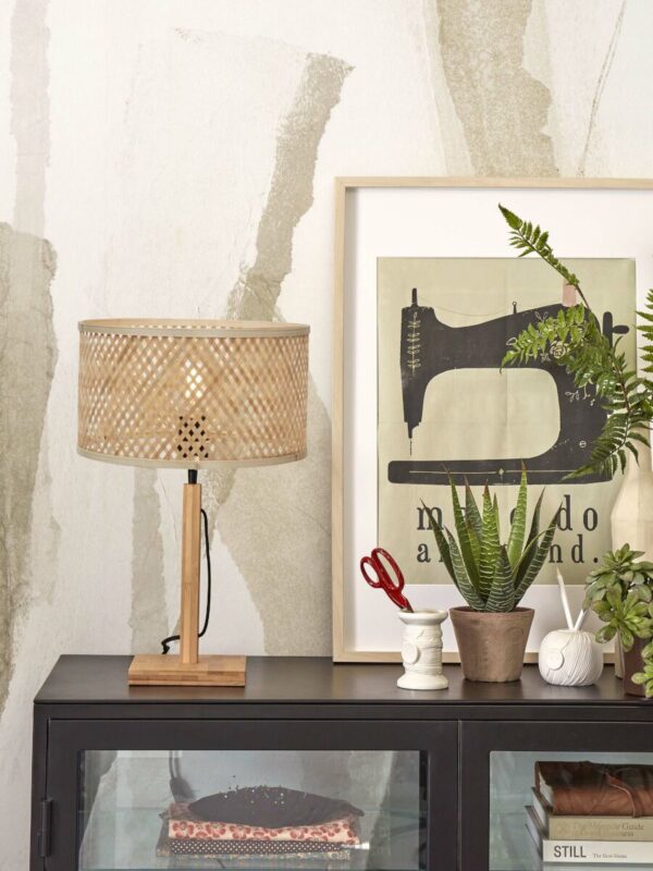 Naturel bohemian bamboe tafellamp GOOD&MOJO Java - Image 2