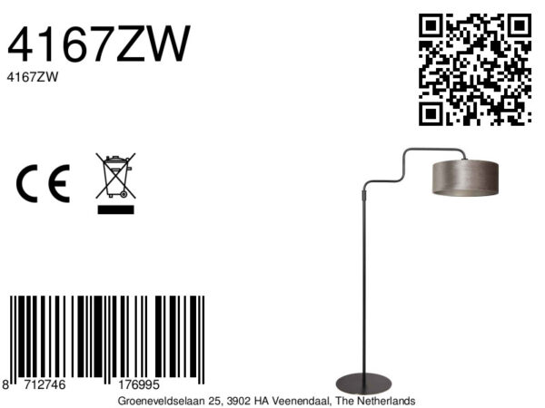 Trendy zilveren vloerlamp metaal Steinhauer Bloeba - Image 16