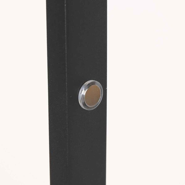 Metalen vloerlamp modern zwart Steinhauer Ringlux - Image 5