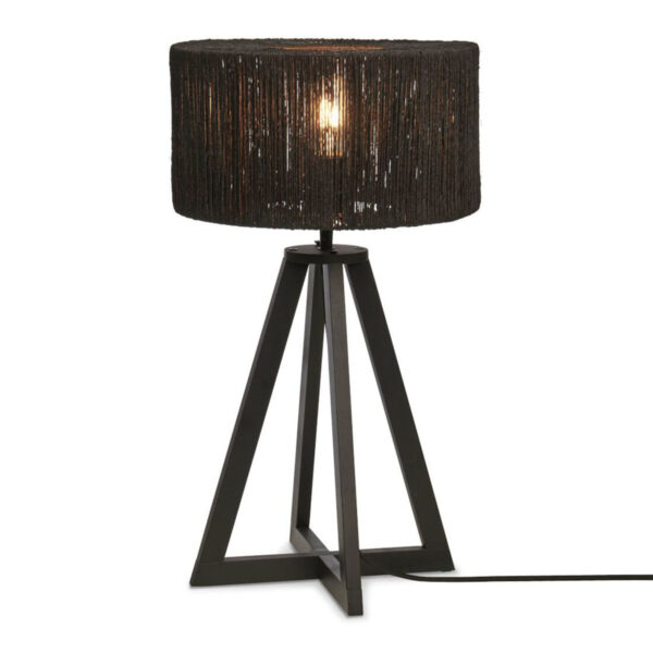 Tafellamp bohemian zwart riet GOOD&MOJO Iguazu