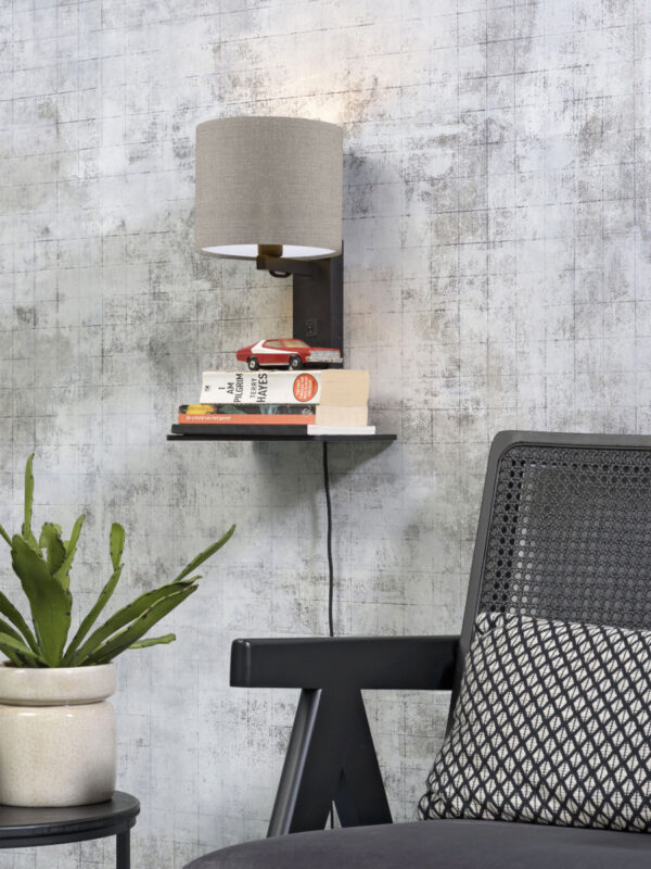 Loodgrijze plateau wandlamp GOOD&MOJO Andes - Image 2