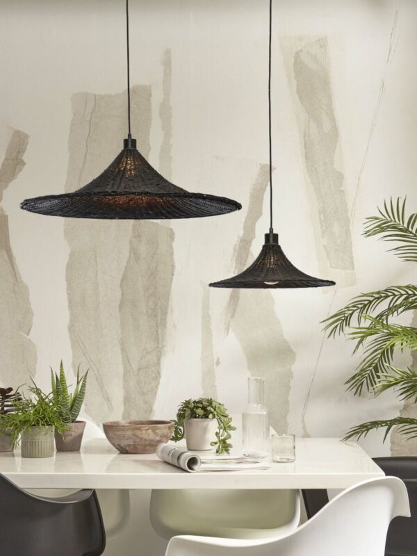 Rotan metalen hanglamp zwart bohemian GOOD&MOJO Borabora - Image 10