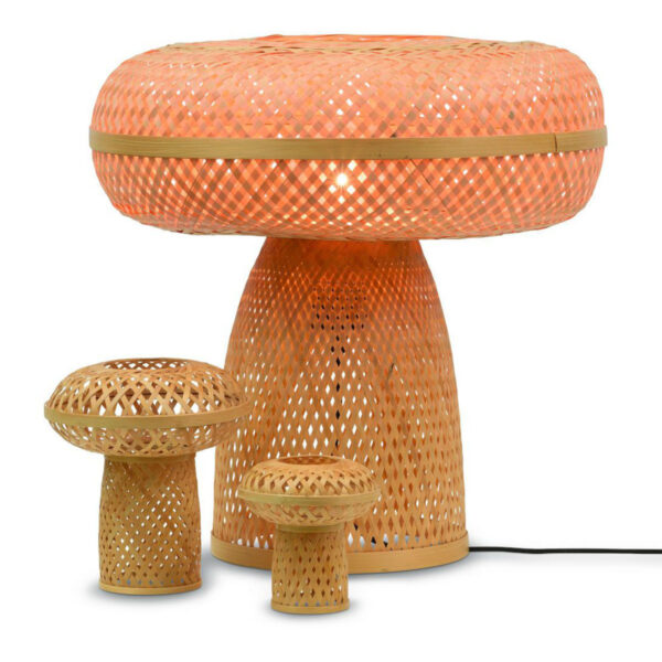 Tafellamp naturel zwart bohemian bamboe GOOD&MOJO Palawan