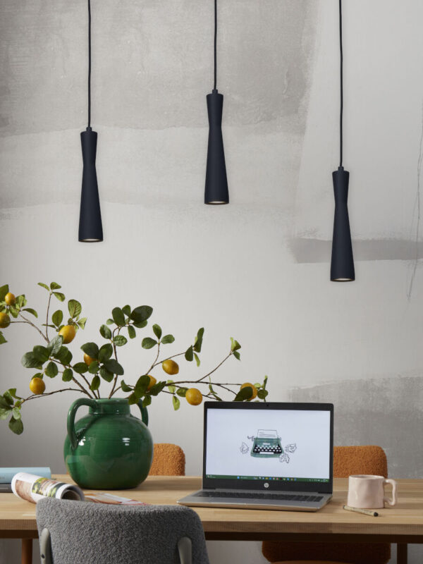 Retro zwart metaal hanglamp It's About RoMi Bordeaux - Image 9