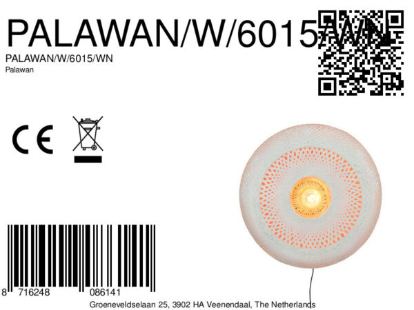 Wandlamp bamboe wit bohemian GOOD&MOJO Palawan - Image 8