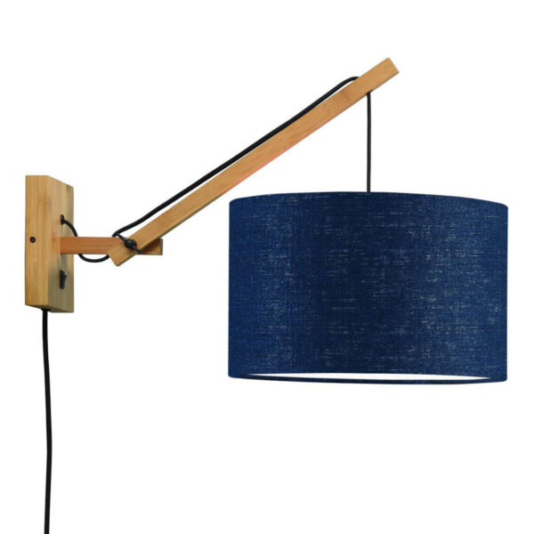 Blauwe wandlamp enkelgewricht naturel GOOD&MOJO Andes