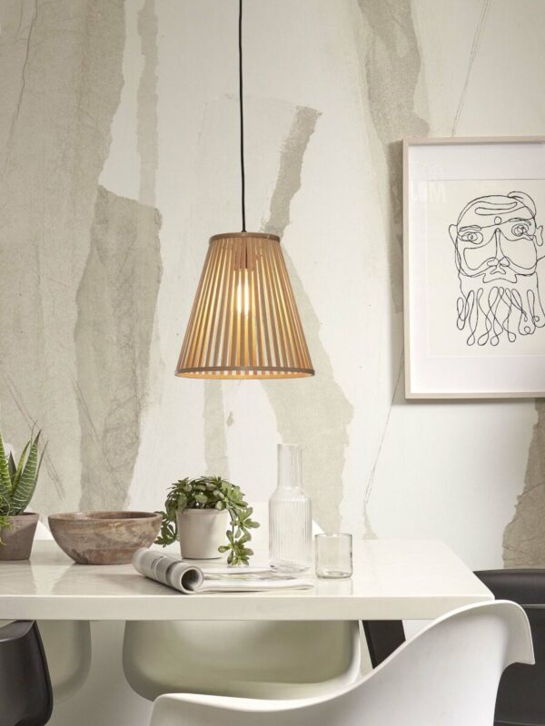 Naturel bamboe hanglamp conisch GOOD&MOJO Merapi - Image 5