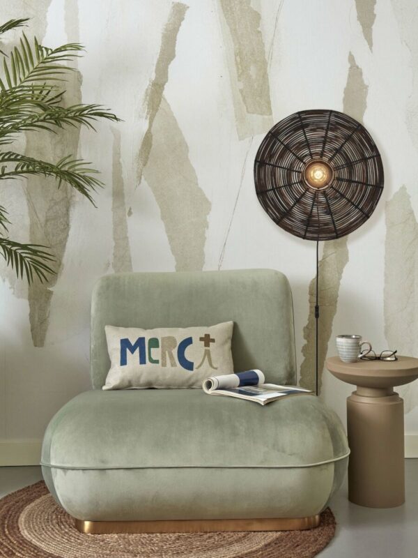 Bohemian zwart metalen-rotan wandlamp GOOD&MOJO Tanami - Image 5
