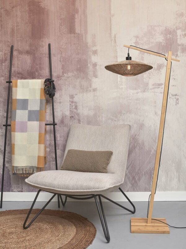 Rieten-bamboe bohemien vloerlamp naturel GOOD&MOJO Iguazu - Image 5