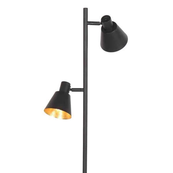 Metalen vloerlamp zwart retro Mexlite Oeroe - Image 11