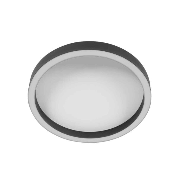 Metalen plafonnière zwart modern Steinhauer Ringlux - Image 9