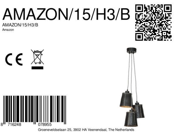 Zwarte rubberen hanglamp vintage GOOD&MOJO Amazon - Image 7