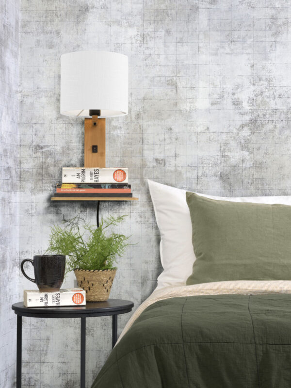 Witte plateau wandlamp naturel GOOD&MOJO Andes - Image 7