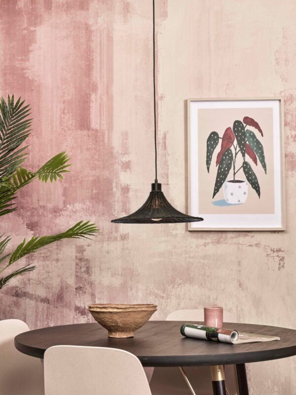 Rotan metalen hanglamp zwart bohemian GOOD&MOJO Borabora - Image 2