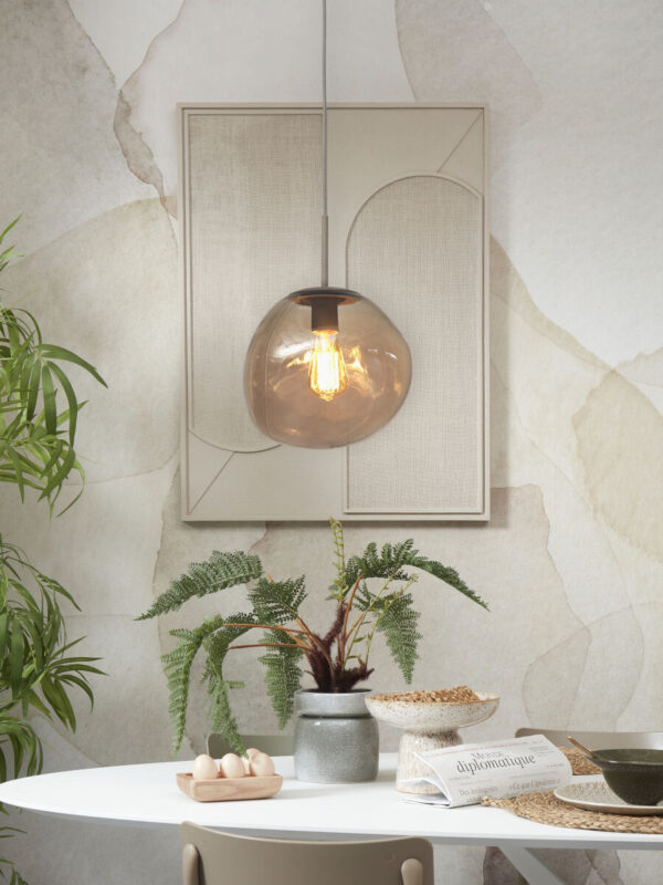 Naturel moderne glazen-metalen hanglamp It's About RoMi Helsinki - Image 2