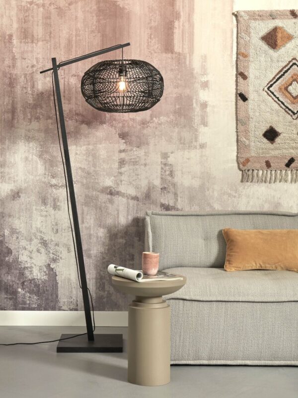 Bohemian vloerlamp zwart bamboe/rotan GOOD&MOJO Madeira - Image 2