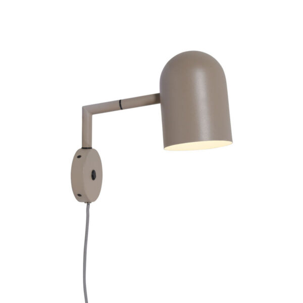 Bekervormige retro grijze wandlamp It's About RoMi Marseille