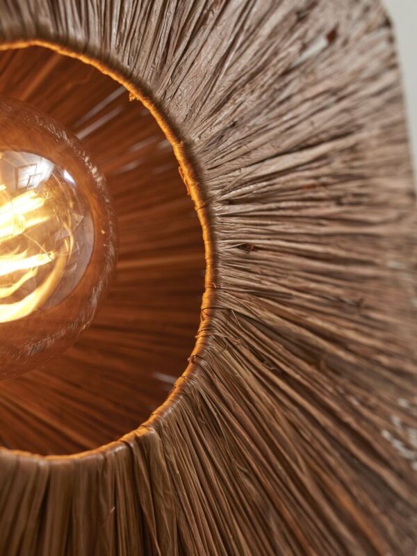 Achthoekige raffia plafondlamp bruin L GOOD&MOJO Panama - Image 6
