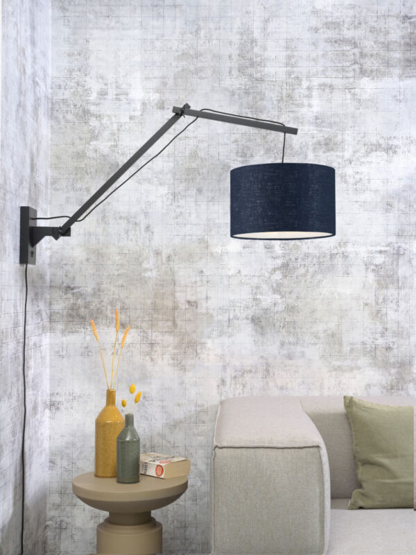 Blauwe wandlamp dubbelgewricht GOOD&MOJO Andes - Image 2