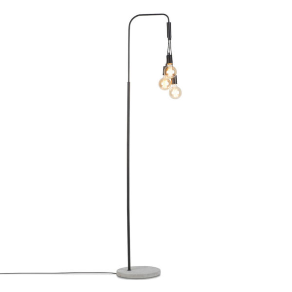 Retro metalen zwarte vloerlamp It's About RoMi Oslo