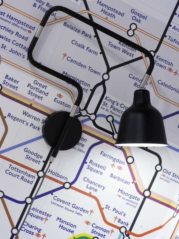 Kronkelige zwarte wandlamp verstelbaar It's About RoMi London - Image 3
