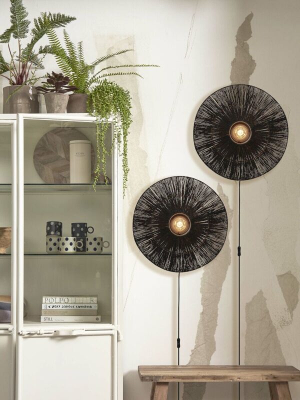 Boheemse zwarte wandlamp riet GOOD&MOJO Iguazu - Image 5