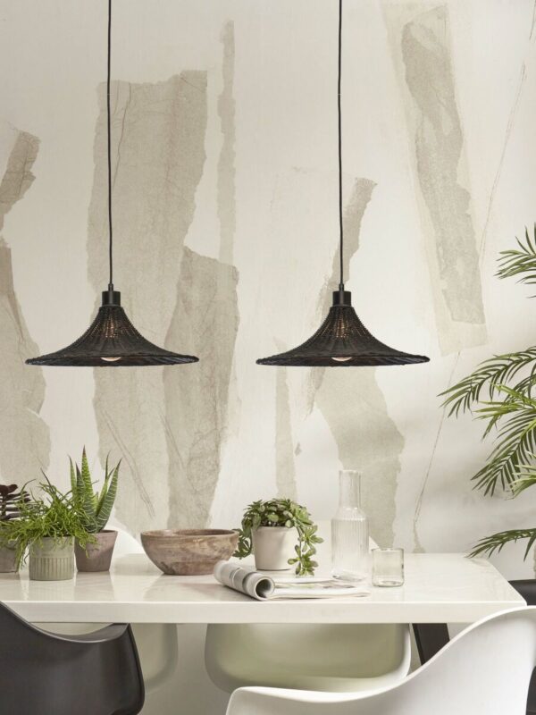 Rotan metalen hanglamp zwart bohemian GOOD&MOJO Borabora - Image 9