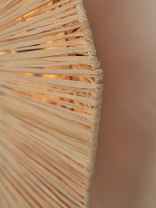 Naturel raffia plafondlamp achthoek L GOOD&MOJO Panama - Image 5