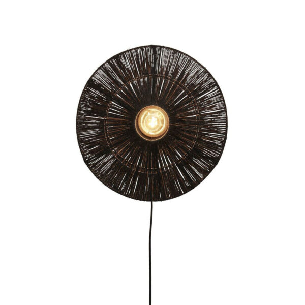 Wandlamp rond bohemian zwart GOOD&MOJO Iguazu