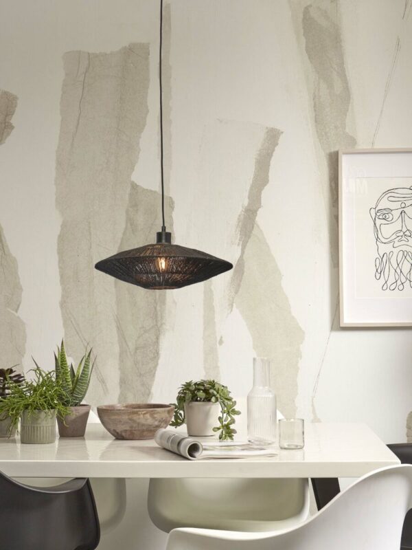 Metalen rieten zwarte hanglamp boheems GOOD&MOJO Iguazu - Image 2