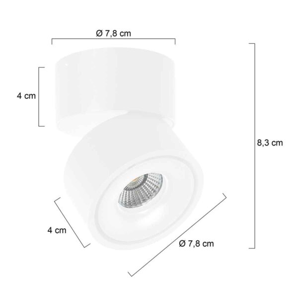 Witte spot moderne spot rond Mexlite Fez Black - Image 7