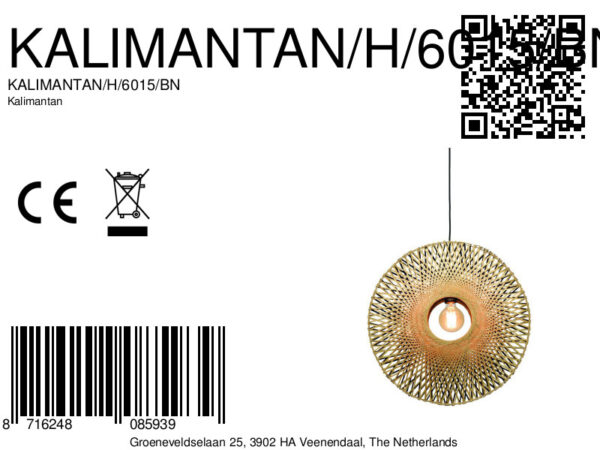 Boheemse naturel zwarte bamboe hanglamp GOOD&MOJO Kalimantan - Image 14