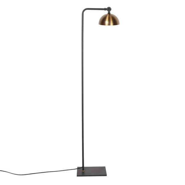 Retro zwarte vloerlamp bronze kap Steinhauer Pintino - Image 9