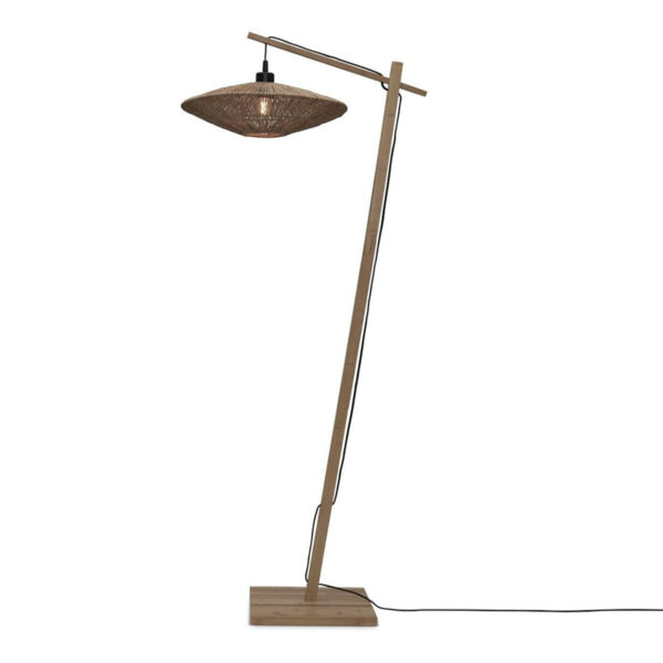 Rieten-bamboe bohemien vloerlamp naturel GOOD&MOJO Iguazu