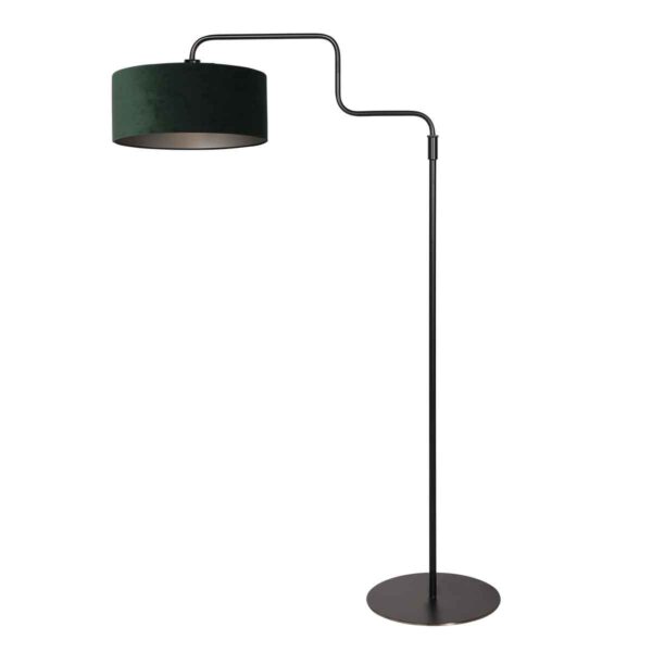 Trendy vloerlamp groen veloursstof Steinhauer Bloeba - Image 2