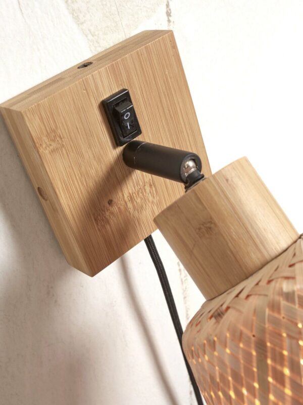Bamboe boheems naturel wandlamp GOOD&MOJO Java - Image 3