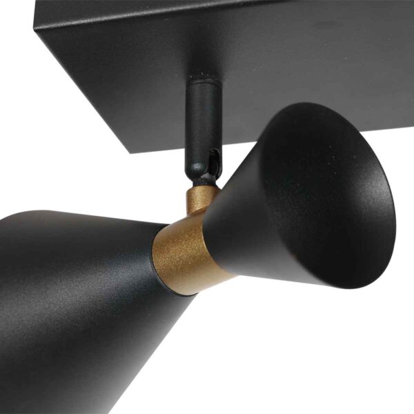 Retro metalen zwarte wandlamp Anne Lighting Preto - Image 4