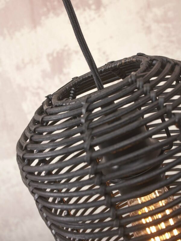 Zwarte boheemse rotan hanglamp GOOD&MOJO Tanami - Image 3
