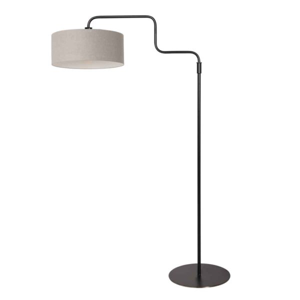 Zwart metalen vloerlamp trendy grijs Steinhauer Bloeba - Image 2