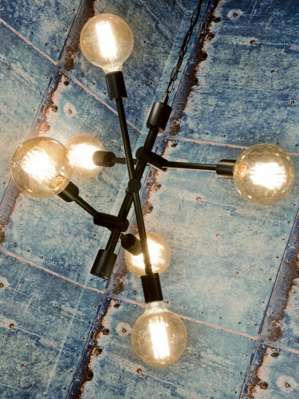 Metalen zwarte retro hanglamp It's About RoMi Nashville - Image 3