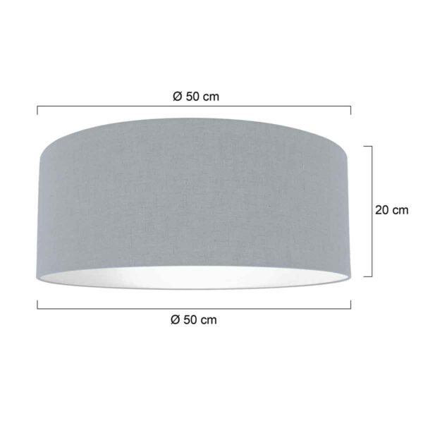 Klassieke blauwe stoffen lampenkap Steinhauer  - Ø 50 cm - Image 3