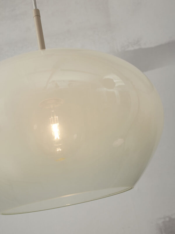 Moderne metaal glazen hanglamp wit It's About RoMi Bologna - Image 6