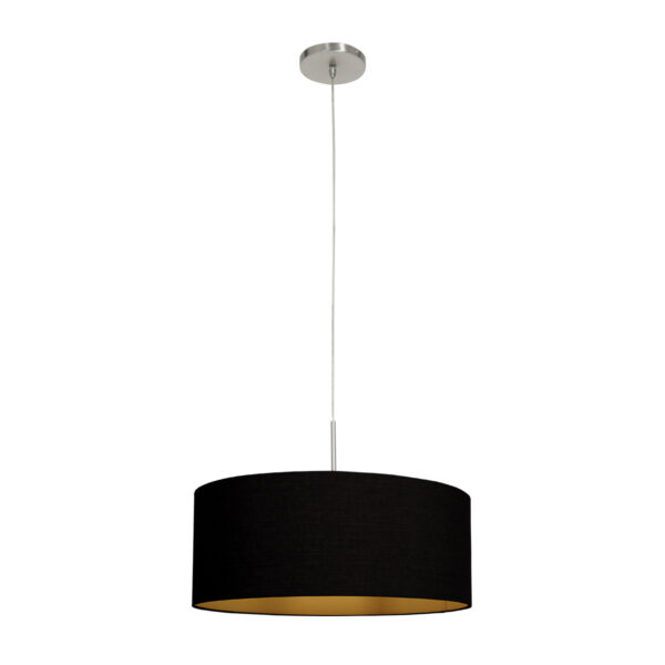 Moderne stoffen stalen hanglamp Steinhauer Sparkled light - Image 2