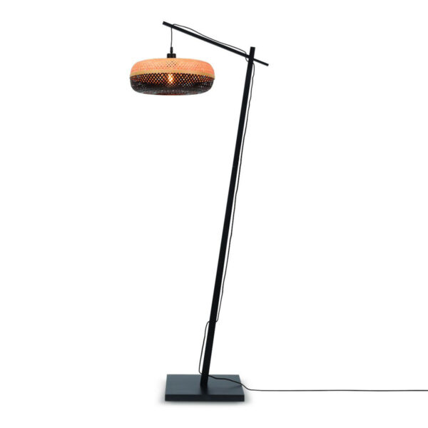 Vloerlampen naturel zwart bohemian bamboe GOOD&MOJO Palawan