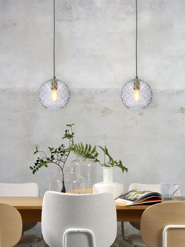 Klassieke hanglamp metaal groen glas It's About RoMi Venice - Image 5