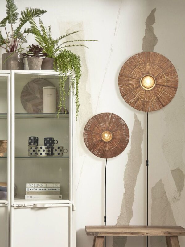 Rieten metalen naturel wandlamp boheems GOOD&MOJO Iguazu - Image 10