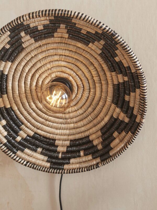Zwart/naturel bohemian zeegras wandlamp GOOD&MOJO Andros - Image 5
