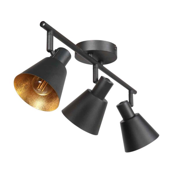 Spots zwart metaal retro Mexlite Oeroe - Image 9
