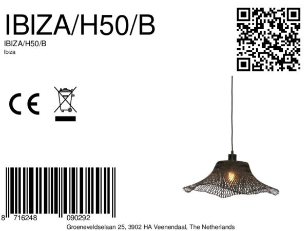 Metalen bamboe zwarte hanglamp boheems GOOD&MOJO Ibiza - Image 13